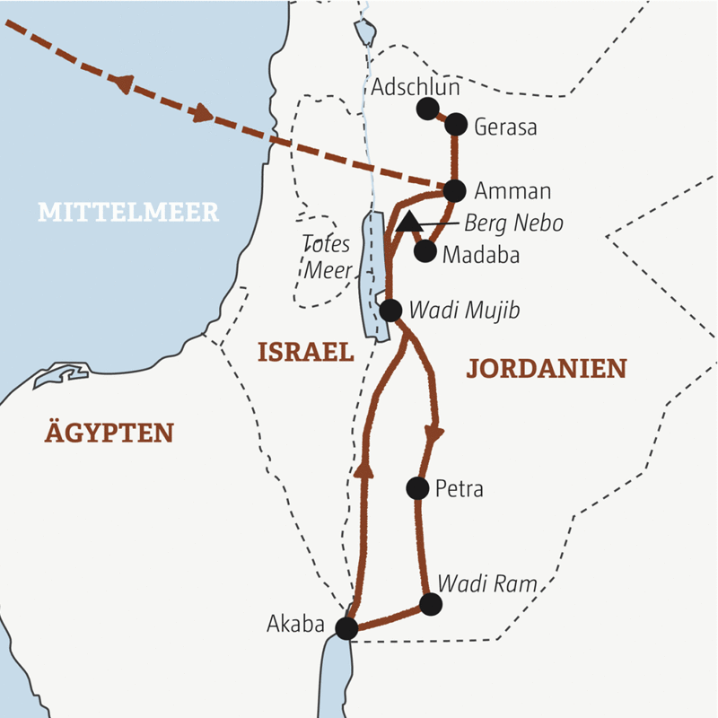 Marco Polo Reisen - Jordanien - Schatzkammer des Orients - Sonderreise
