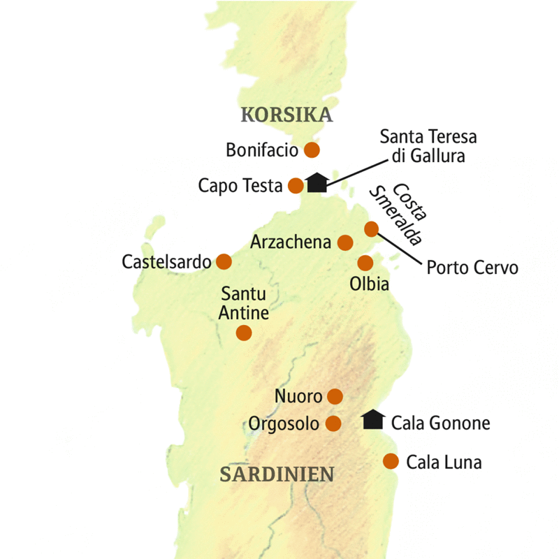 Studiosus - Sardinien - Kultstätten und karibische Strände