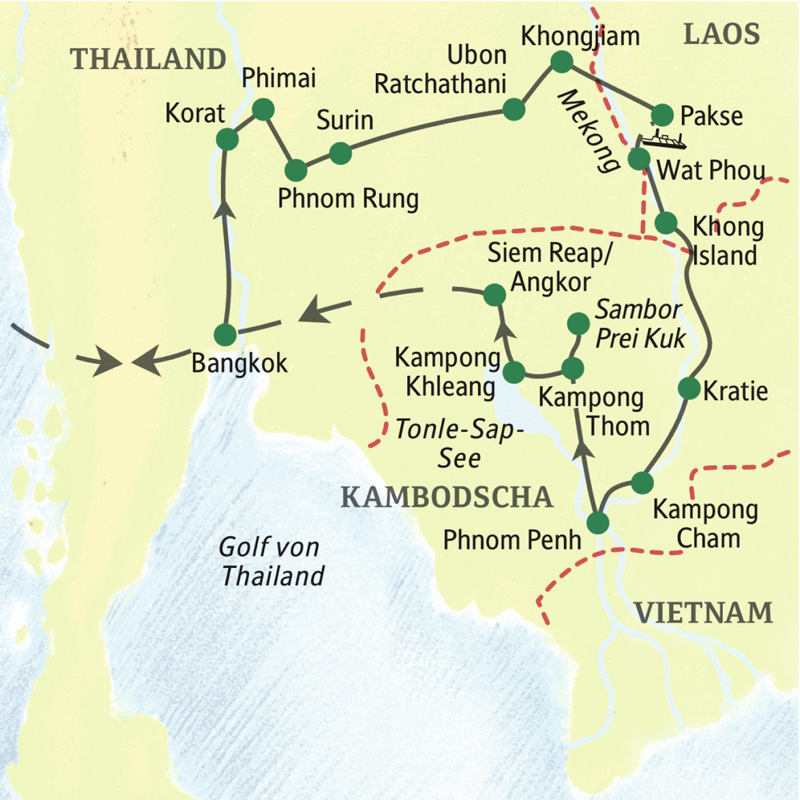 Studiosus - Kambodscha – Laos – Thailand - das Land der Khmer