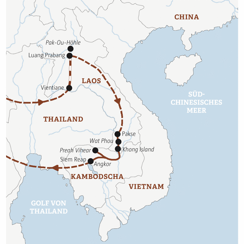 Marco Polo Reisen - Laos – Kambodscha - Mini-Gruppe – nur 4-12 Teilnehmer