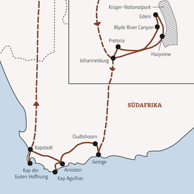 Marco Polo Reisen - Südafrika - Mini-Gruppe – nur 4-12 Teilnehmer