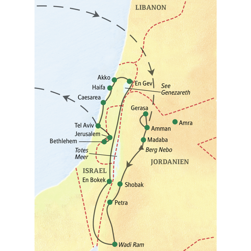 Studiosus - Jordanien – Israel - umfassend erleben