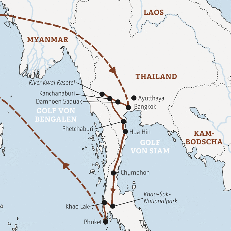 Marco Polo Reisen - Südthailand - Tempel, Dschungel und Strand