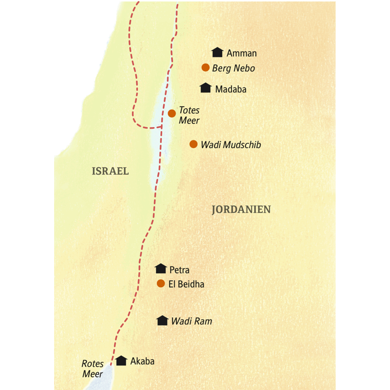 Studiosus - Jordanien - siebter Himmel über der Wüste