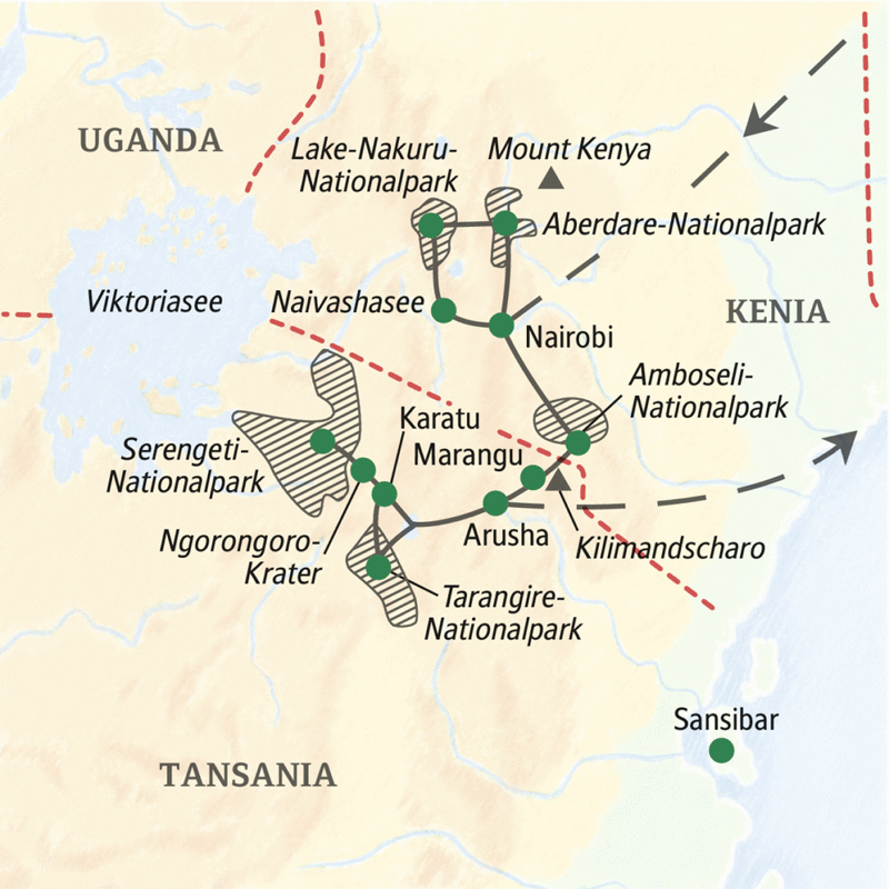 Studiosus - Kenia und Tansania - Naturparks Ostafrikas