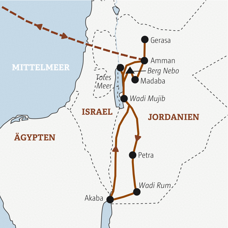 Marco Polo Reisen - Jordanien mit Verlängerung - Schatzkammer des Orients