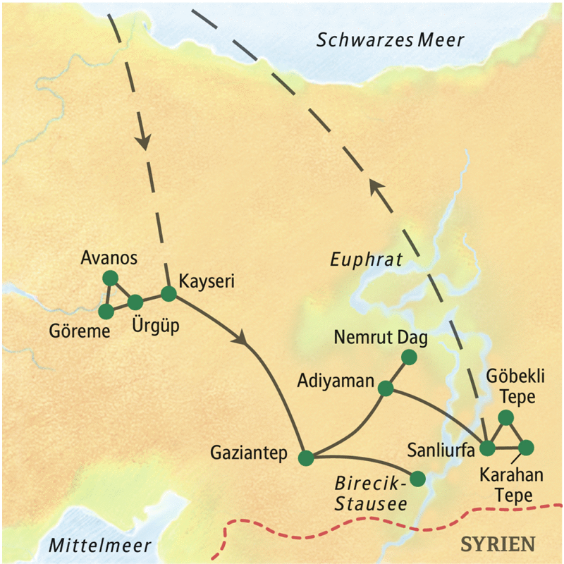 Studiosus - Südosttürkei - Kappadokien, Nemrut Dag & Euphrattal