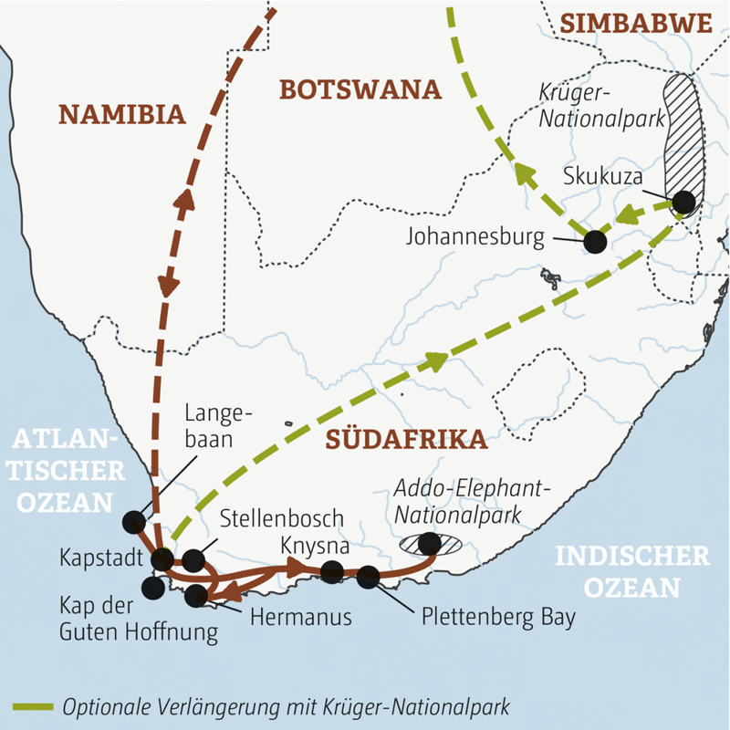 Marco Polo Reisen - Südafrika - Mini-Gruppe – nur 4-12 Teilnehmer