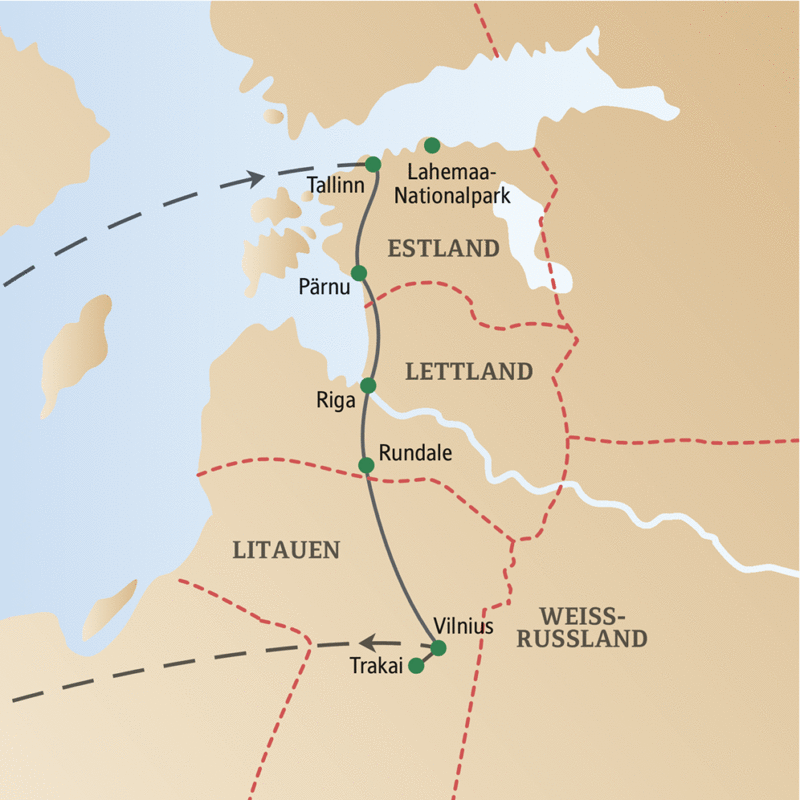 Studiosus - Baltikum - Tallinn – Riga – Vilnius