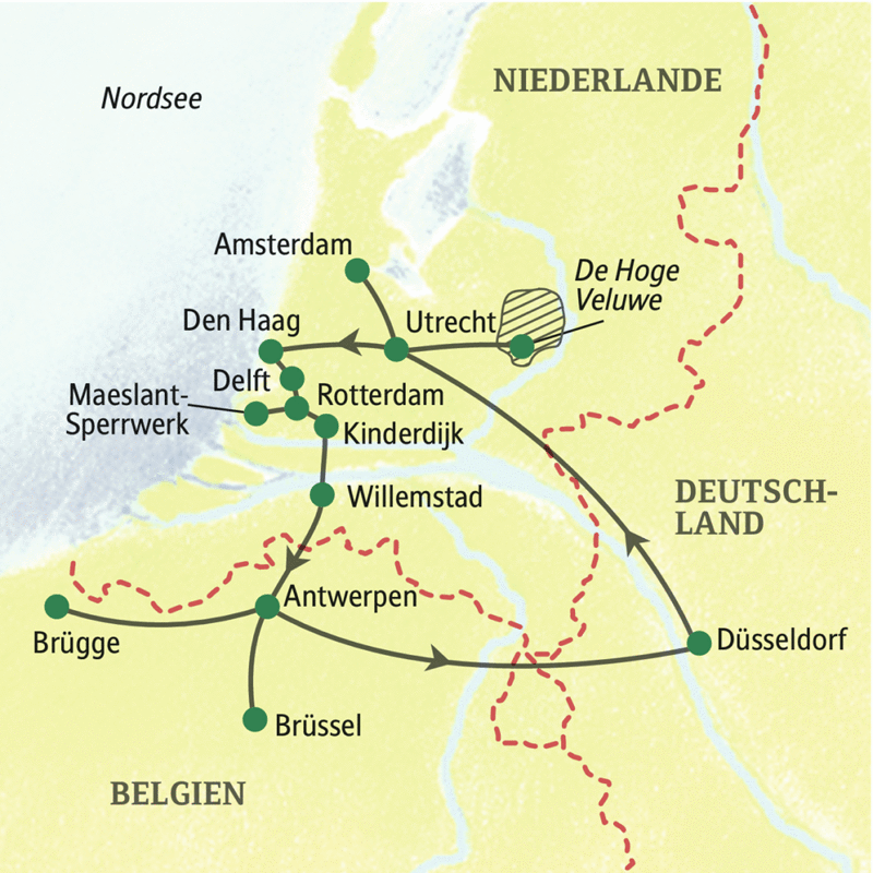 Studiosus - Niederlande – Belgien - Höhepunkte