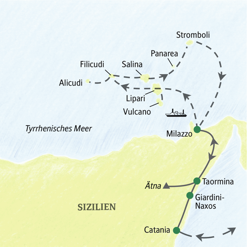 Studiosus - Äolische Inseln - von Insel zu Insel