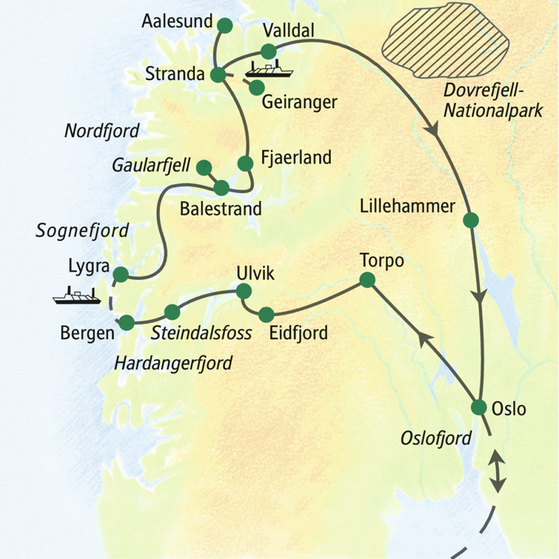 Studiosus - Norwegen - Welt der Fjorde