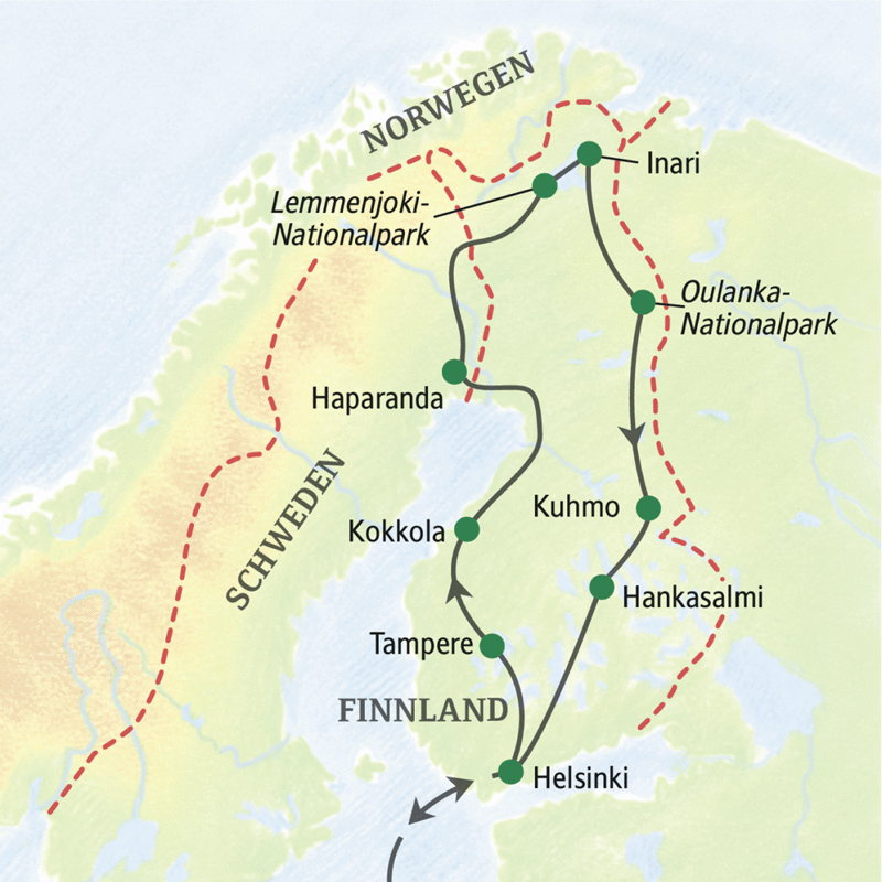 Studiosus - Finnland - Herbstlaubfärbung im Norden