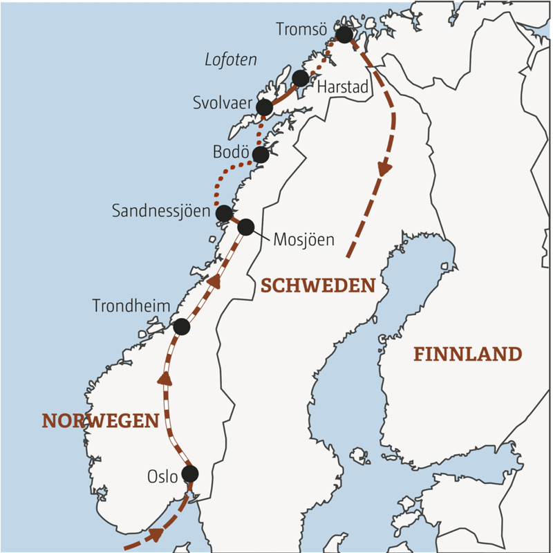 Marco Polo Reisen - Norwegen - Rocks 'n' Roads Richtung Polarkreis