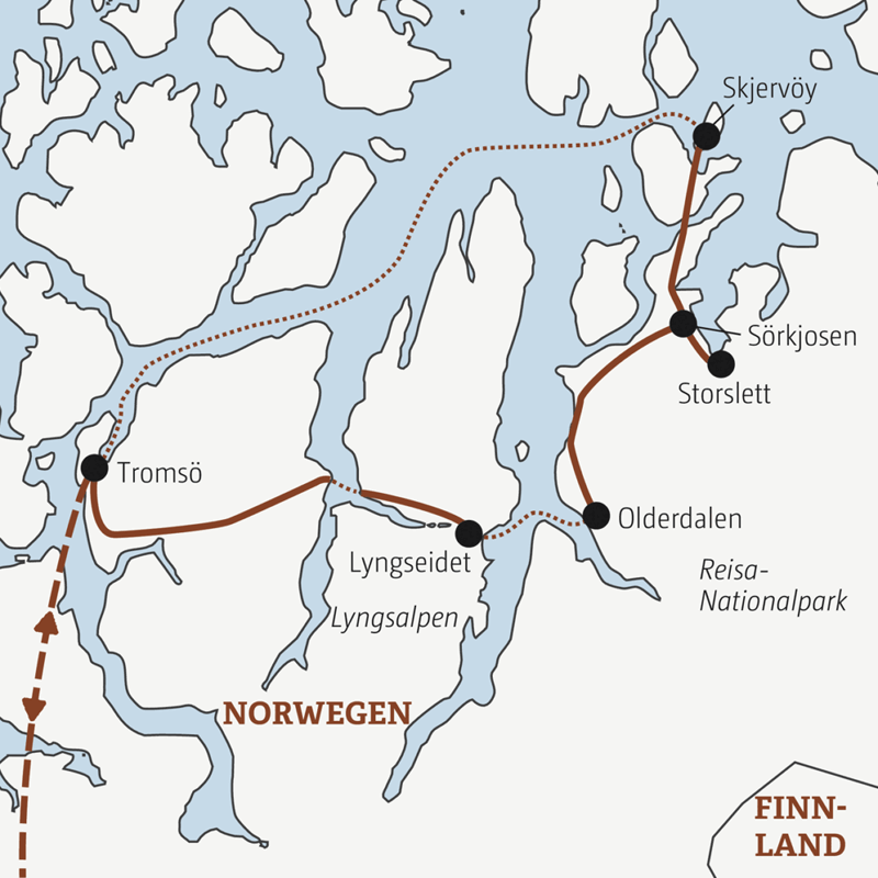 Marco Polo Reisen - Norwegen - Polarabenteuer unter Nordlichtern