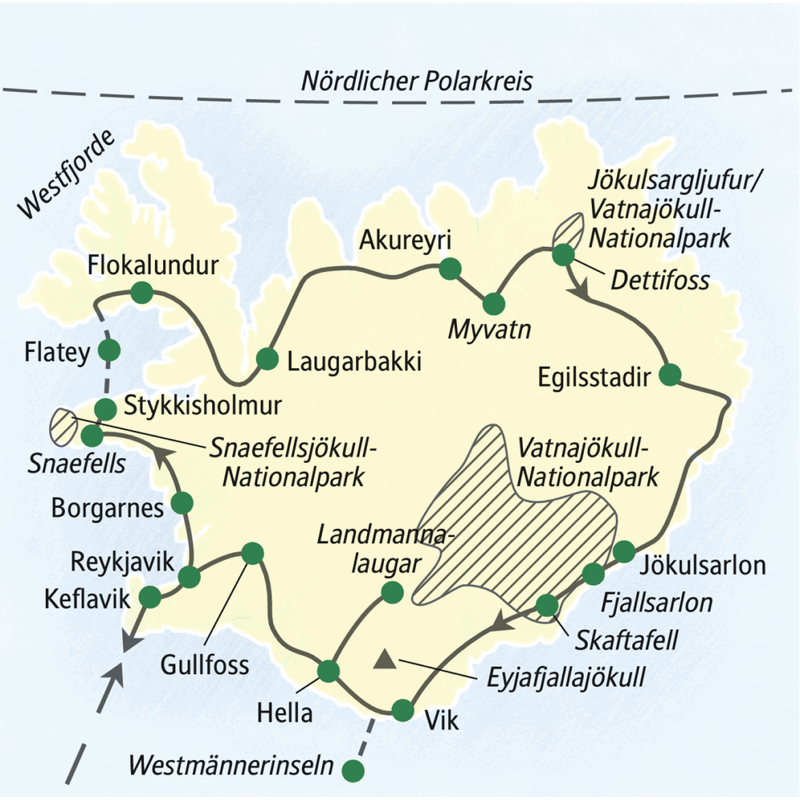 Studiosus - Island - die umfassende Reise mit Ostgrönland