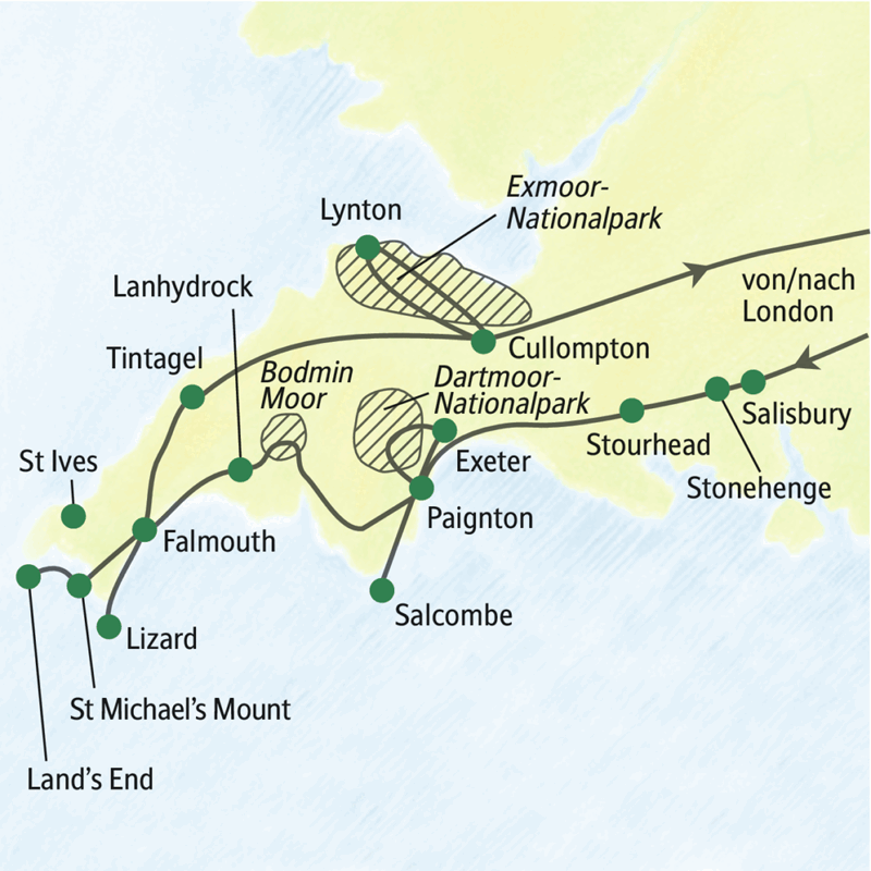 Studiosus - Südengland - Wandern in Devon und Cornwall