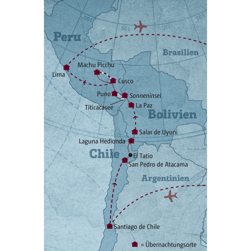 Marco Polo Reisen - Chile – Bolivien – Peru - Von den Salzseen zu den Inkaterrassen