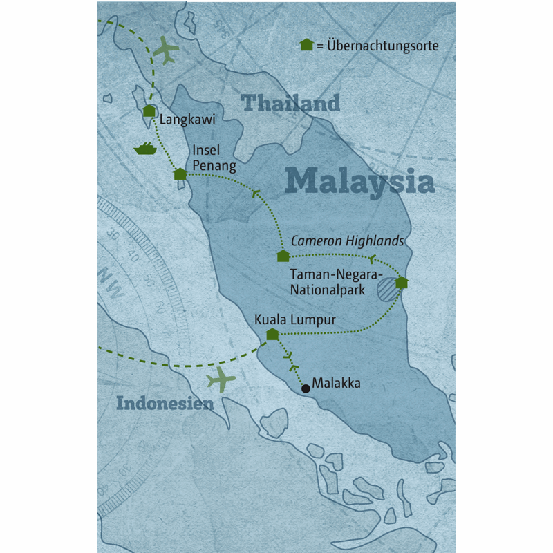 Marco Polo Reisen - Malaysia - Metropolen, Dschungel und Strand