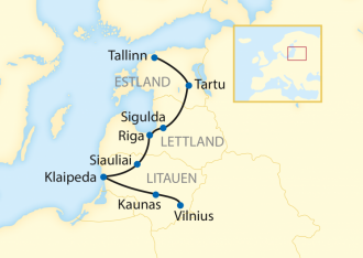  - Bezaubernde Bernsteinküste Die schönsten Zugstrecken des Baltikums (2023/2024)