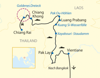  - Mekong-Flusskreuzfahrt Orchidee Vom Goldenen Dreieck nach Vientiane (2024/2025/2026)