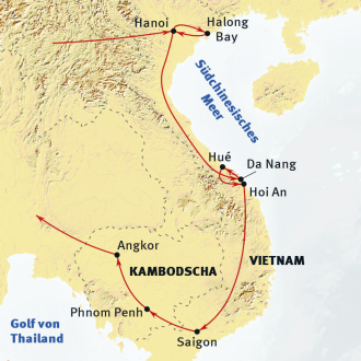  - Höhepunkte Vietnams und Kambodschas