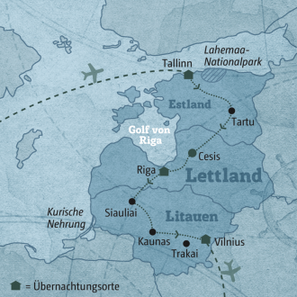  - Estland – Lettland – Litauen - Höhepunkte im Baltikum