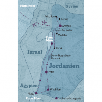  - Jordanien - Zwischen Totem Meer und Rotem Meer