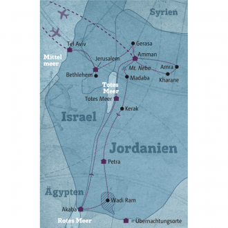  - Israel – Jordanien - Klagemauer und Wüstensand