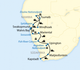  - Juwel der Wüste Im African Explorer von Namibia nach Kapstadt (2024/2025/2026)