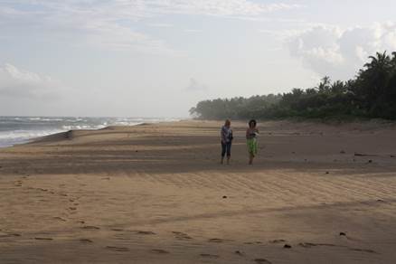 Sandstrand von Stadt Negombo